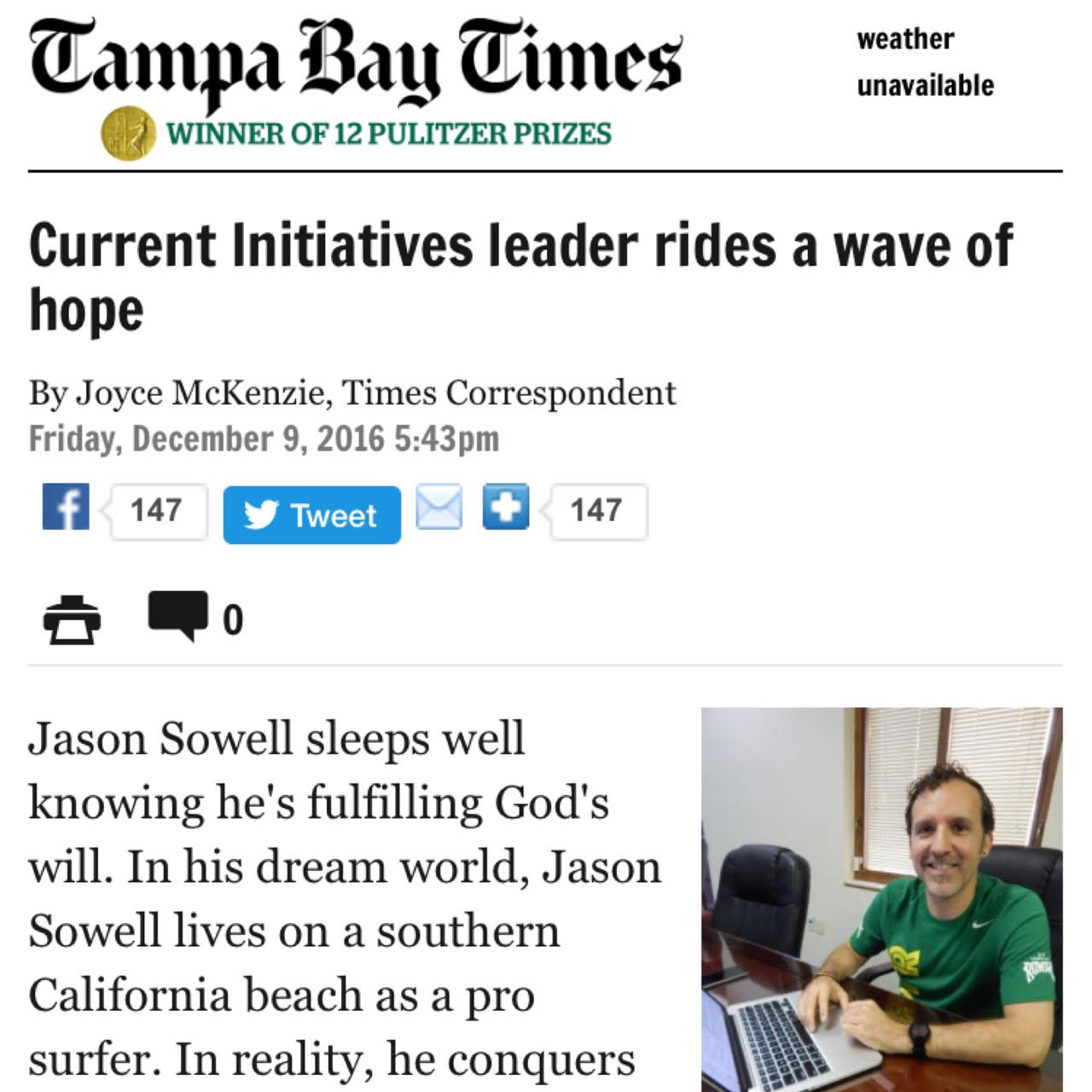 Tampa Bay Times – Dec 9, 2016