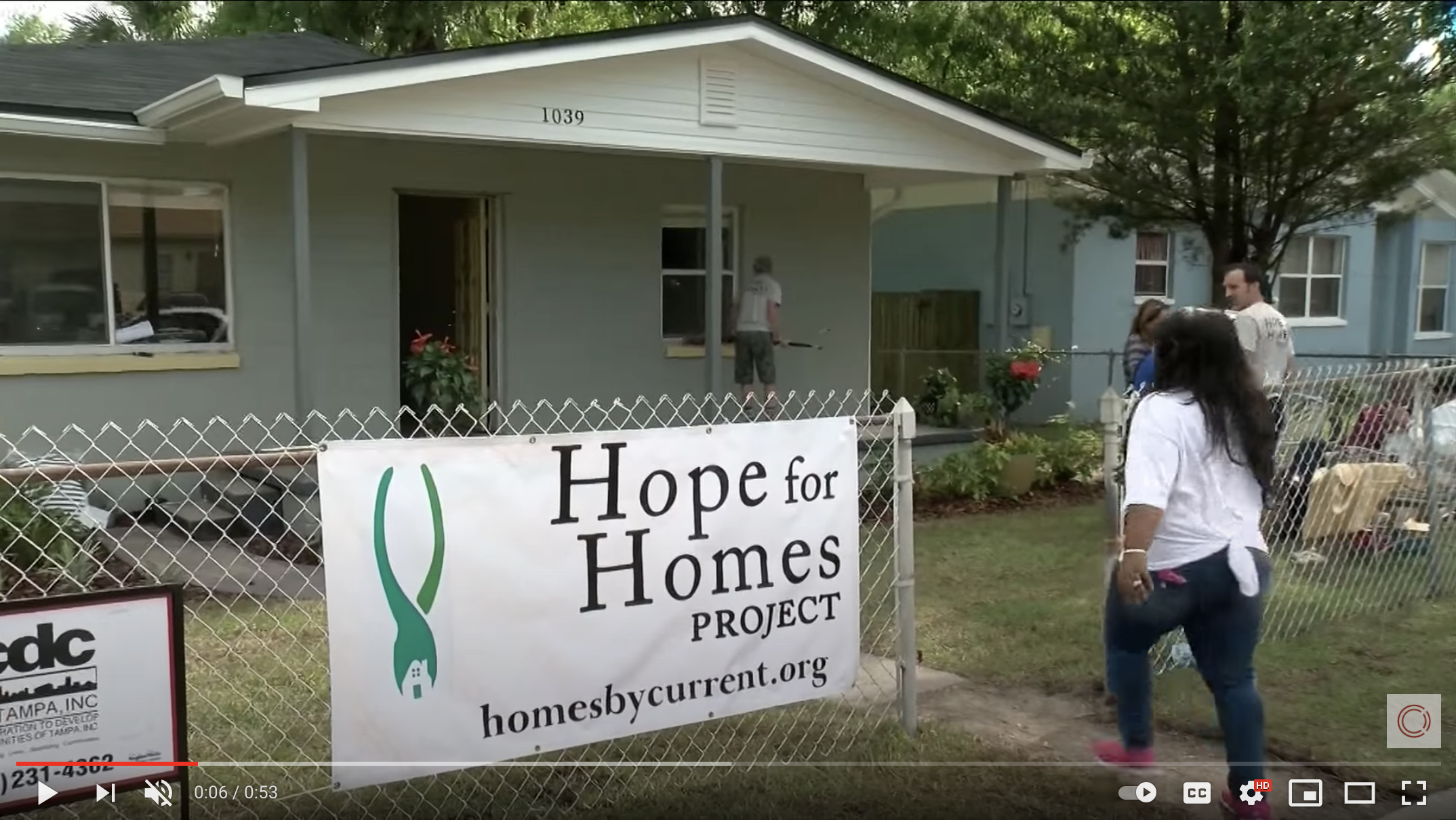 WFLA News Channel 8 – Hope For Homes Project